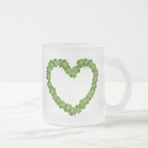 Four Leaf Clover Shamrock Heart Mugs