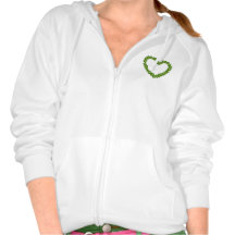 Four Leaf Clover Shamrock Heart T-shirt