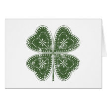 Four Leaf Clover St. Patrick's Day Card