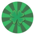 Four leaf clover stickers