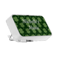 Four Leaf Clovers Laptop Speaker