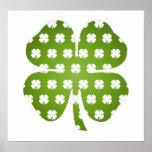 Four Leaf Luck Poster posters