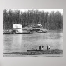 Four Men and a Ferry: 1936 Poster