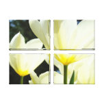 Four Panel Tulip Botanical Canvas prints Floral