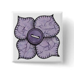 Four petal flower with stitched pattern petals buttons