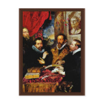 Four Philosophers Scene From Left: His Brother Postcard