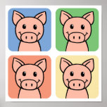 Four Pigs posters