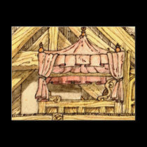Four Poster post card postcards