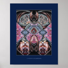 Four puppets of Bangkok Print