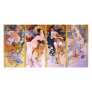 Four Seasons Alfons Mucha Custom Photo Card