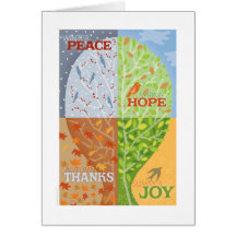 Four Seasons Greeting Card