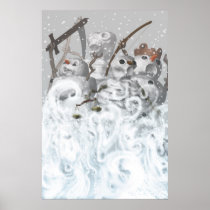 Four Snowmen of the Apocalypse Print
