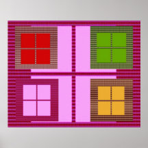 FOUR SQUARE Decorations Print