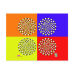 Four Squares Postcard