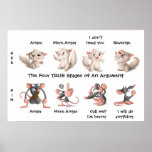 Four Stages of an Argument Poster posters