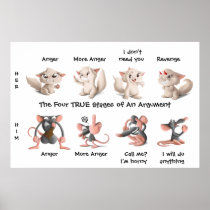 Four Stages of an Argument Poster