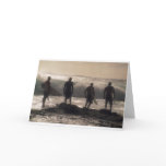 Four Surfers Greeting Card