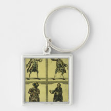 Four Tragic Roles Keychains