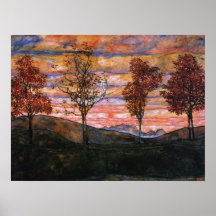 Four Trees Posters