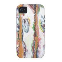 Four Vertical Housewives gossiping Case-Mate iPhone 4 Covers