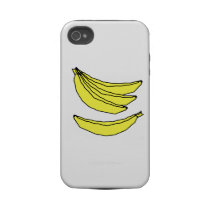 Four Yellow Bananas. Tough Iphone 4 Cover