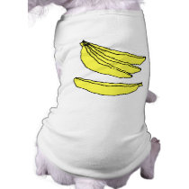 Four Yellow Bananas. Dog Clothes