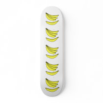 Four Yellow Bananas. Custom Skate Board