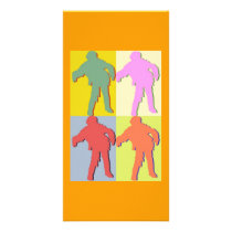 Four Zombies Andy Warhol Style Customized Photo Card