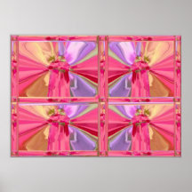 Foursome -  Butterflies or Lamp Shades Posters