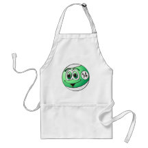 Fourteen Pool Ball Cartoon Aprons