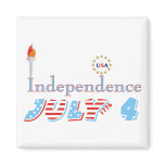 Fourth 4th Of July Refrigerator Magnets