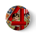 Fourth of July Boy with Fireworks buttons