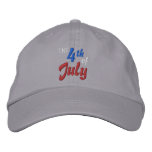 FOURTH OF JULY cap embroidered hats