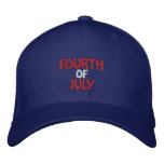 FOURTH, OF, JULY embroidered hats