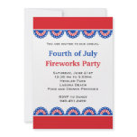 Fourth of July Fireworks Party Personalized Invites