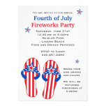 Fourth of July Fireworks Party Personalized Invites
