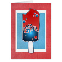Fourth of July Popsicle Card