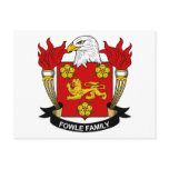 Fowle Family Crest Postcards