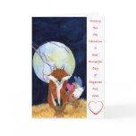 Fox and bluebird valentine cards