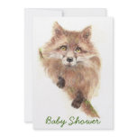 Fox Baby Shower Personalized Invites