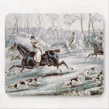 Fox Chase Mouse Pad