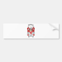FOX FAMILY CREST -  FOX COAT OF ARMS BUMPER STICKERS