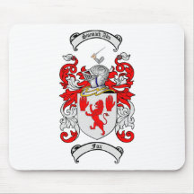 FOX FAMILY CREST -  FOX COAT OF ARMS MOUSE PAD