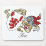 Fox Family Crest Mouse Mats