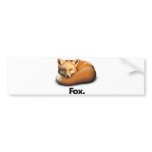 Fox Fox. bumper stickers