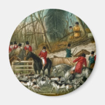 Fox Hunting 1 Refrigerator Magnet