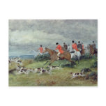 Fox Hunting in Surrey, 19th century postcards