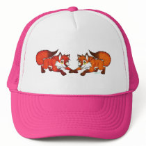 Fox pair cap trucker hats
