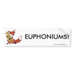 Fox Playing the Euphonium bumper stickers