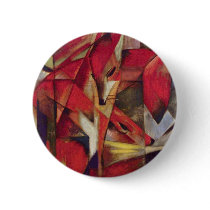 Foxes by Franz Marc, Vintage Expressionism Pin